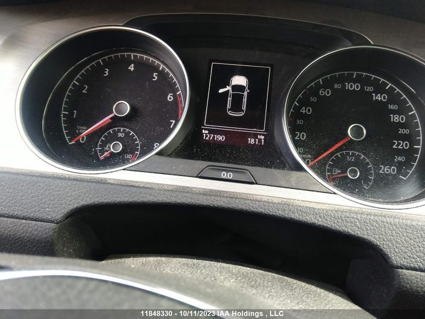 2016 Volkswagen Golf Trendline/Highline VIN: 3VW217AU1GM033304 Lot: 11848330