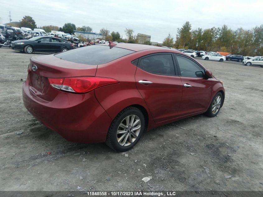 2013 Hyundai Elantra Gl VIN: 5NPDH4AE3DH354776 Lot: 11848558