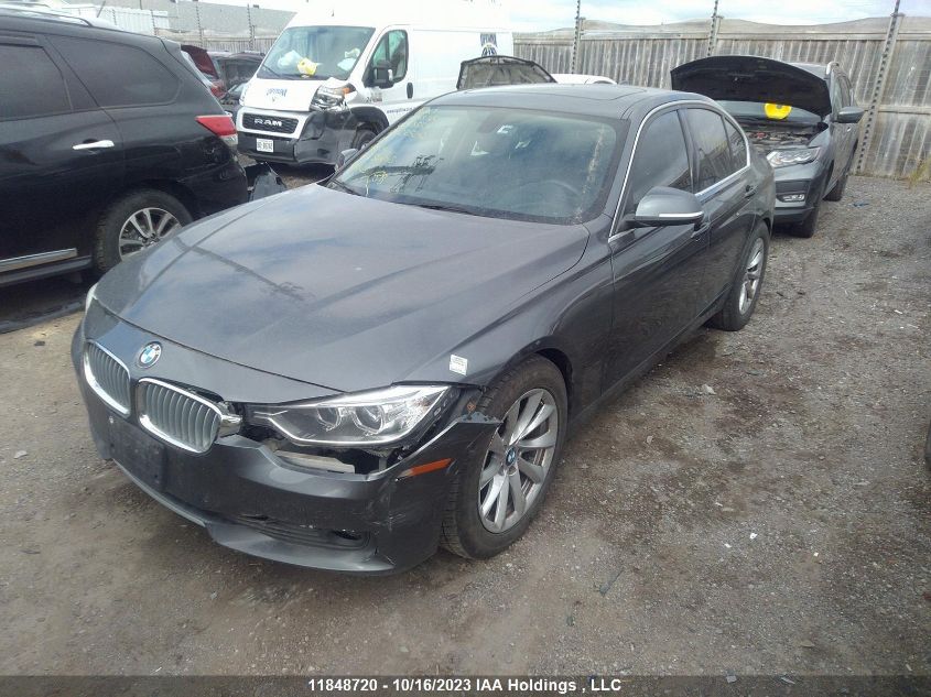 2014 BMW 3 Series 328I xDrive VIN: WBA3B3G55ENR83341 Lot: 11848720