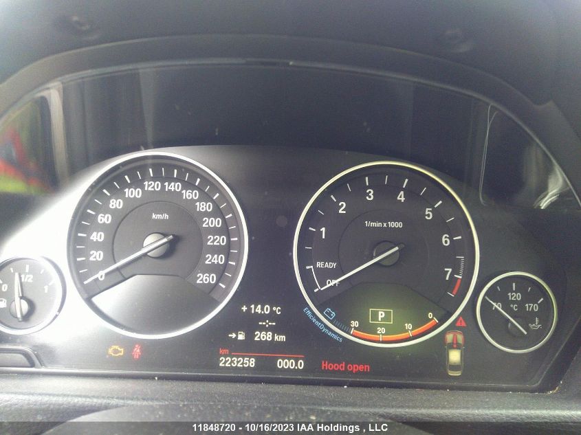 2014 BMW 3 Series 328I xDrive VIN: WBA3B3G55ENR83341 Lot: 11848720