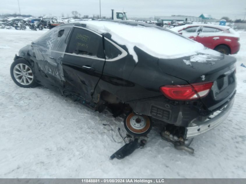 2015 Chrysler 200 C VIN: 1C3CCCCG7FN550228 Lot: 11848881