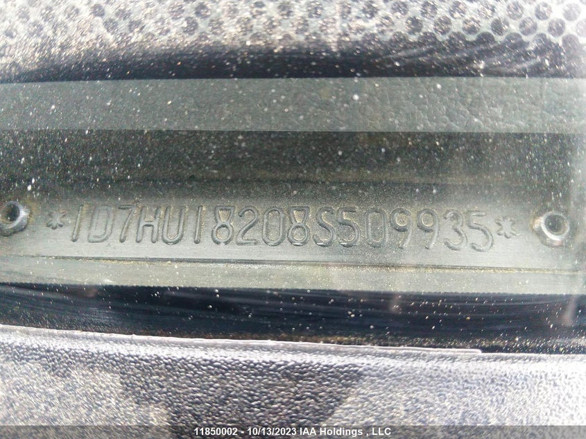 2008 Dodge Ram 1500 Laramie VIN: 1D7HU18208S509935 Lot: 11850002