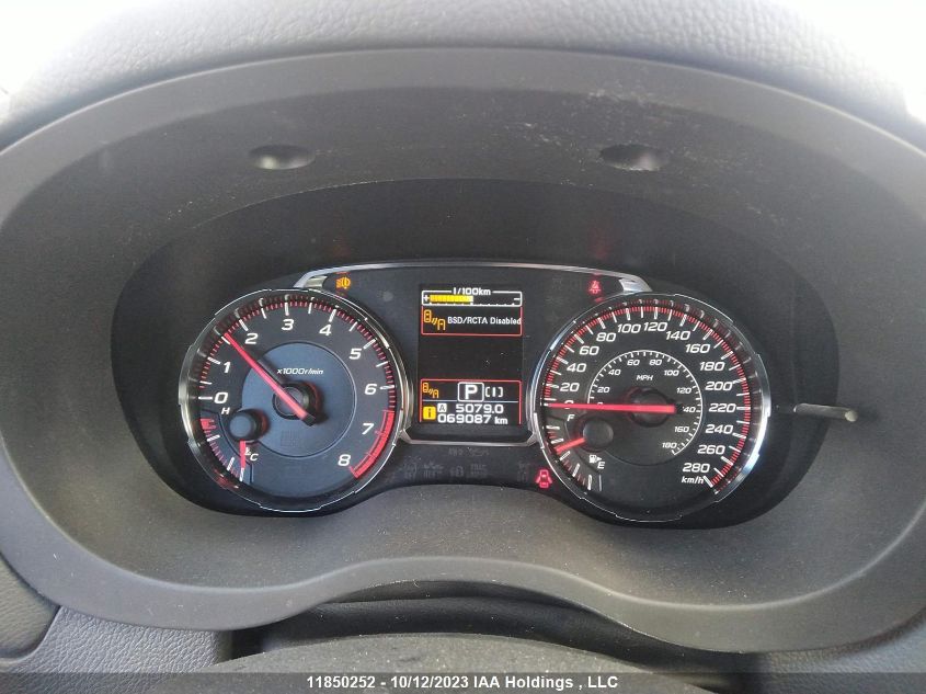 2019 Subaru Wrx Sport VIN: JF1VA1D62K8809694 Lot: 11850252