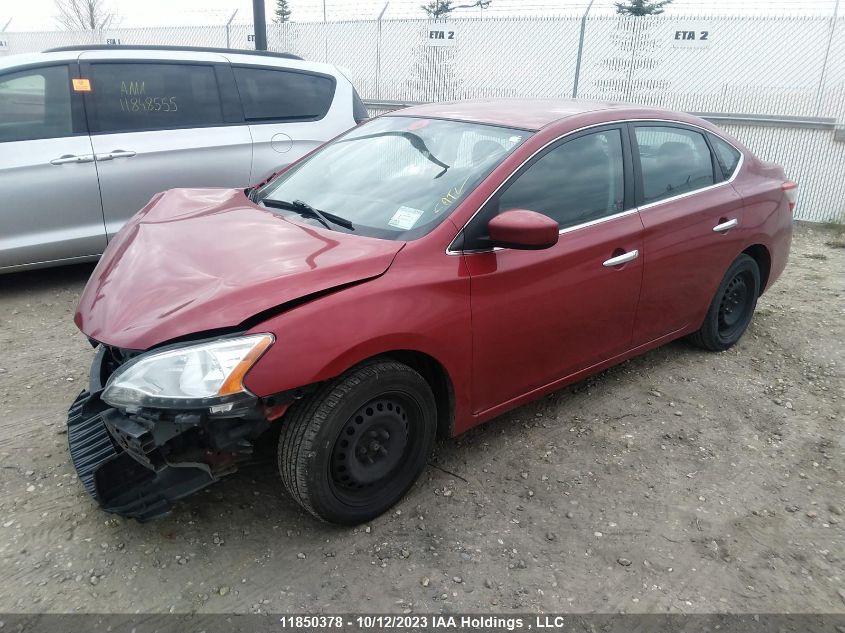 2013 Nissan Sentra S/Sv VIN: 3N1AB7AP9DL758983 Lot: 11850378