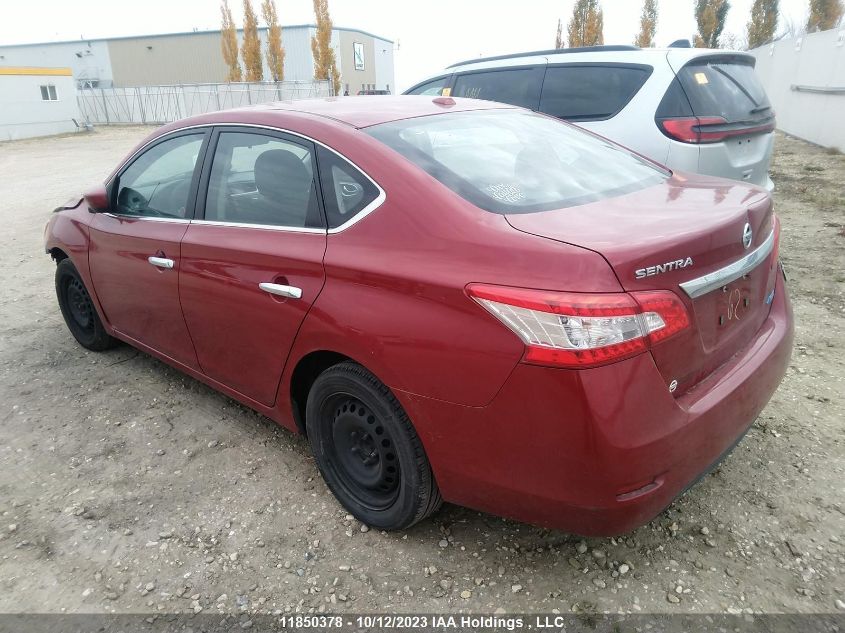 2013 Nissan Sentra S/Sv VIN: 3N1AB7AP9DL758983 Lot: 11850378