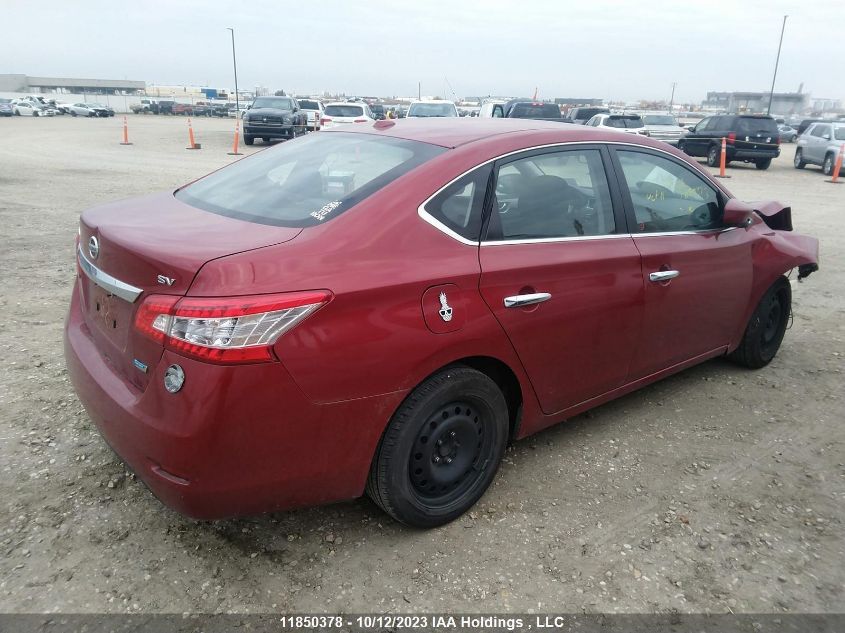 2013 Nissan Sentra S/Sv VIN: 3N1AB7AP9DL758983 Lot: 11850378