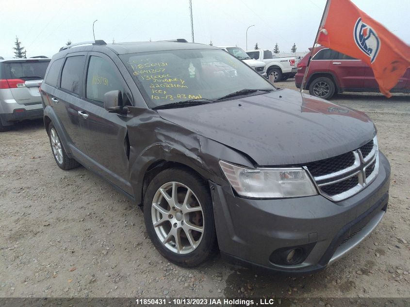 2013 Dodge Journey R/T VIN: 3C4PDDFG8DT641307 Lot: 11850431