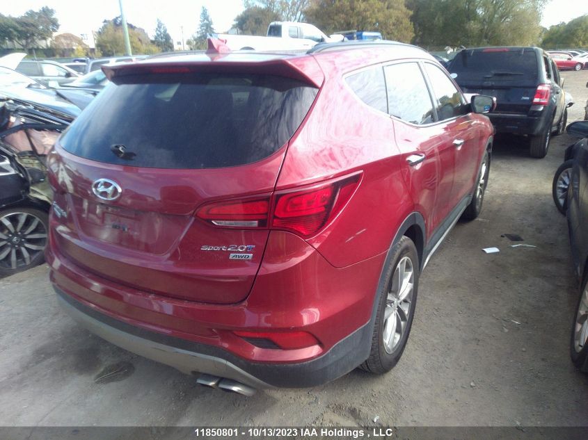 2017 Hyundai Santa Fe Sport Limited VIN: 5XYZUDLA8HG390858 Lot: 11850801