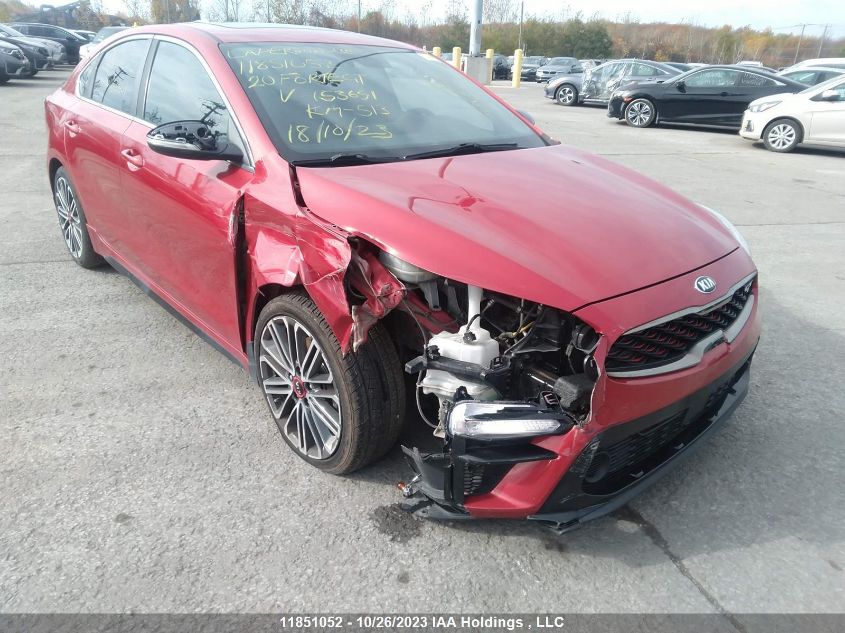 2020 Kia Forte Gt VIN: 3KPF44AC0LE153651 Lot: 11851052