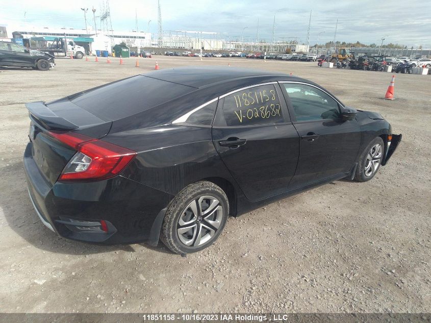 2019 Honda Civic Sedan Lx VIN: 2HGFC2F53KH028682 Lot: 11851158