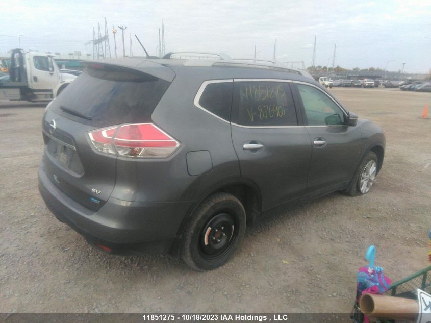 2015 Nissan Rogue Sv/S VIN: 5N1AT2MT3FC876401 Lot: 11851275