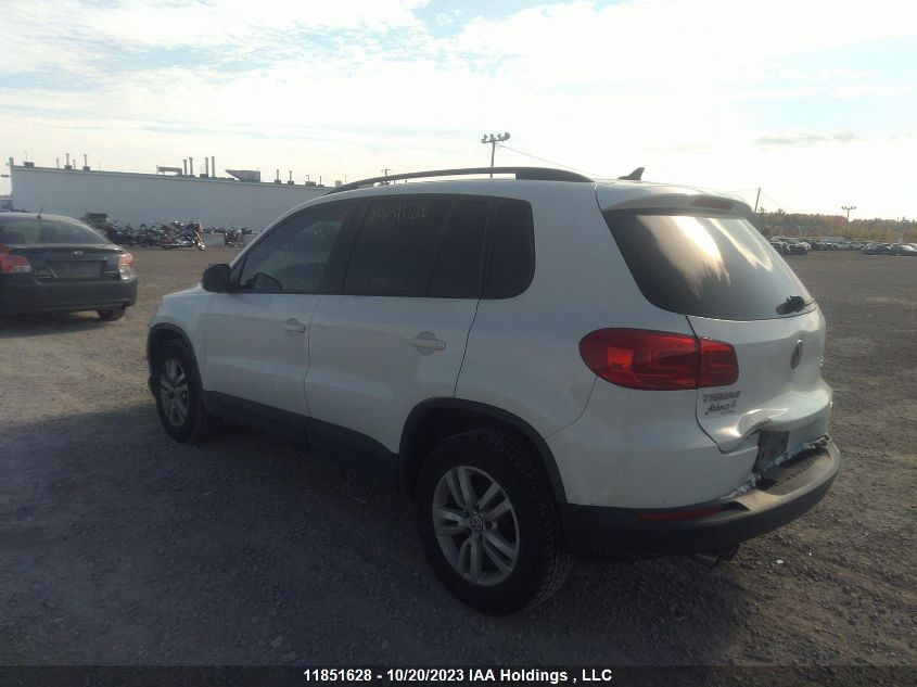 2015 Volkswagen Tiguan Comfortline/Trendline VIN: WVGJV7AX6FW528914 Lot: 11851628