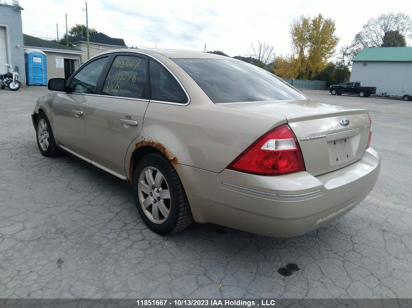 2006 Ford Five Hundred Sel VIN: 1FAFP24106G185578 Lot: 11851667