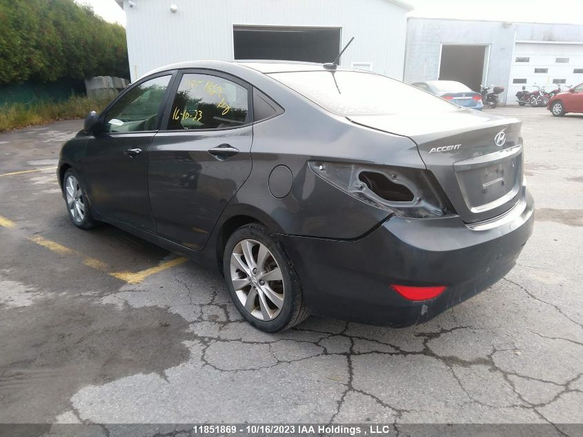 2013 Hyundai Accent Gl VIN: KMHCT4AE7DU418295 Lot: 11851869