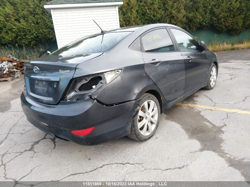 2013 Hyundai Accent Gl VIN: KMHCT4AE7DU418295 Lot: 11851869