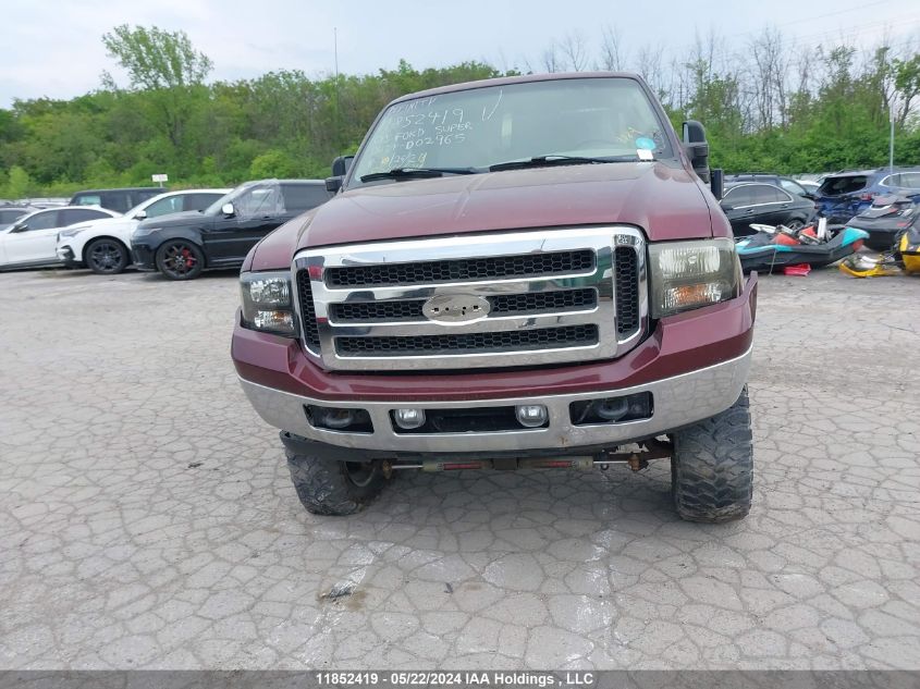 2005 Ford Super Duty F-250 Xl/Xlt/Lariat VIN: 1FTSW21P45ED02965 Lot: 11852419