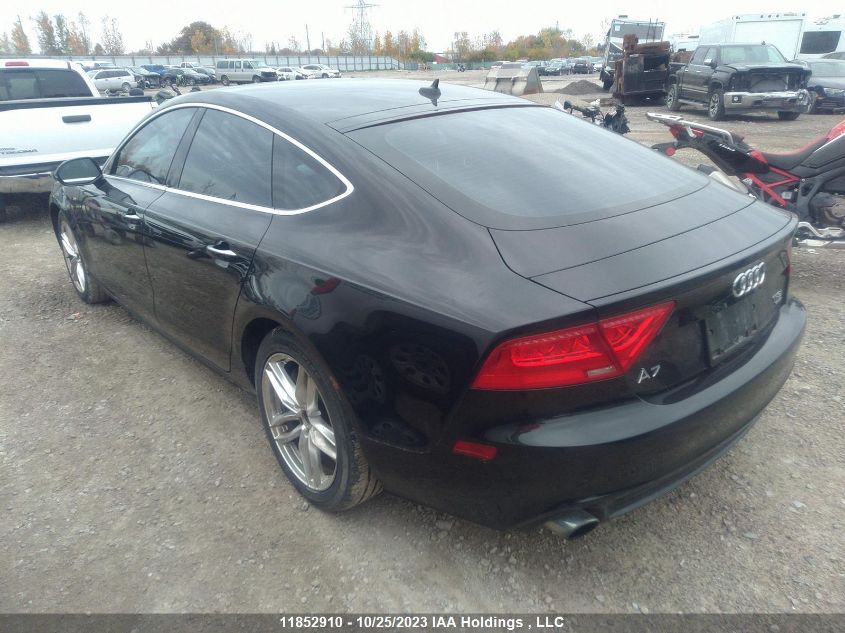 2014 Audi A7 3.0T Progressiv VIN: WAUWGCFC9EN118760 Lot: 11852910