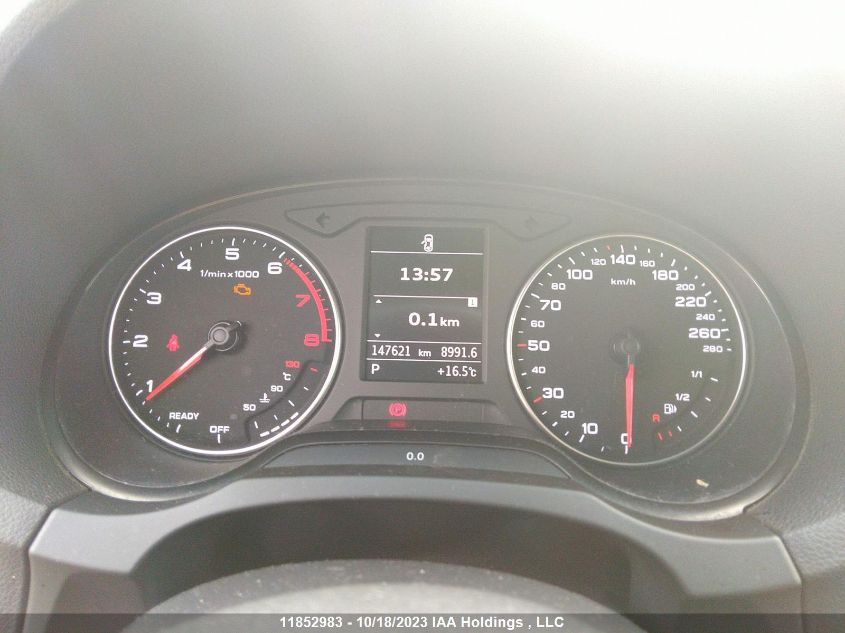 2016 Audi A3 2.0T Komfort VIN: WAU78LFF2G1089446 Lot: 11852983