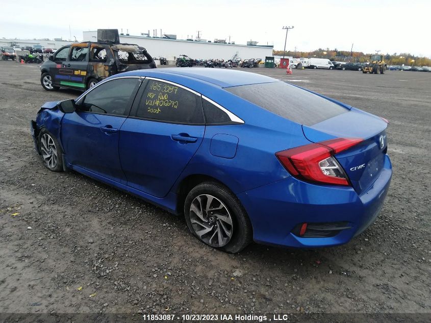 2017 Honda Civic VIN: 2HGFC2F8XHH012272 Lot: 11853087