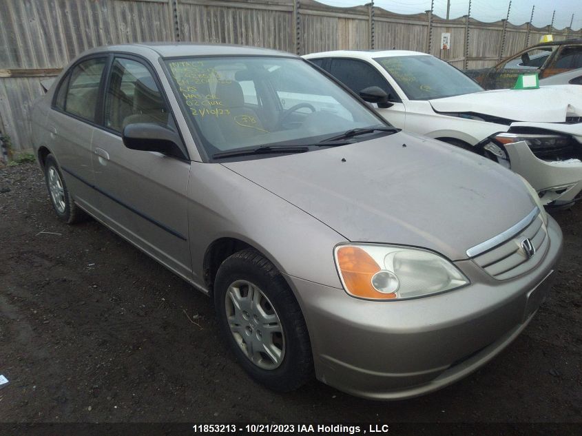 2002 Honda Civic VIN: 2HGES16432H928580 Lot: 11853213