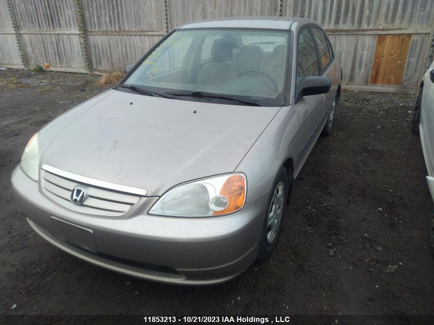 2002 Honda Civic VIN: 2HGES16432H928580 Lot: 11853213