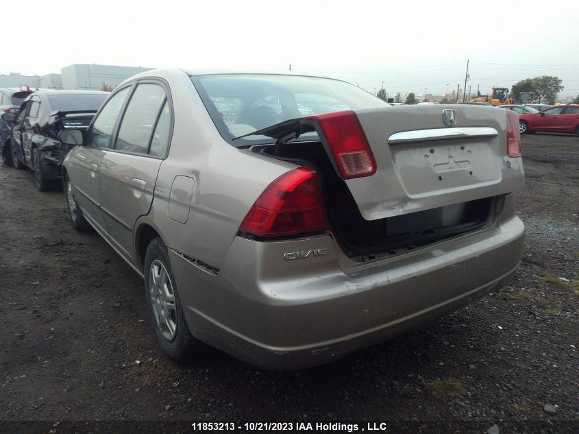 2002 Honda Civic VIN: 2HGES16432H928580 Lot: 11853213