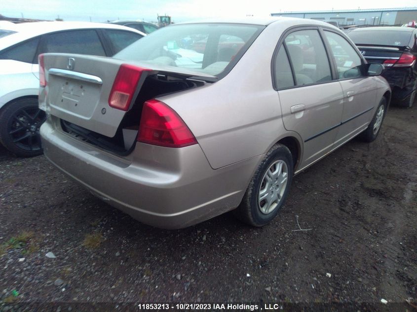 2002 Honda Civic VIN: 2HGES16432H928580 Lot: 11853213