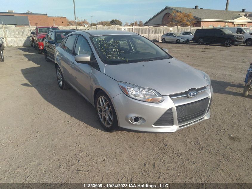 2012 Ford Focus Se VIN: 1FAHP3F2XCL202281 Lot: 11853509