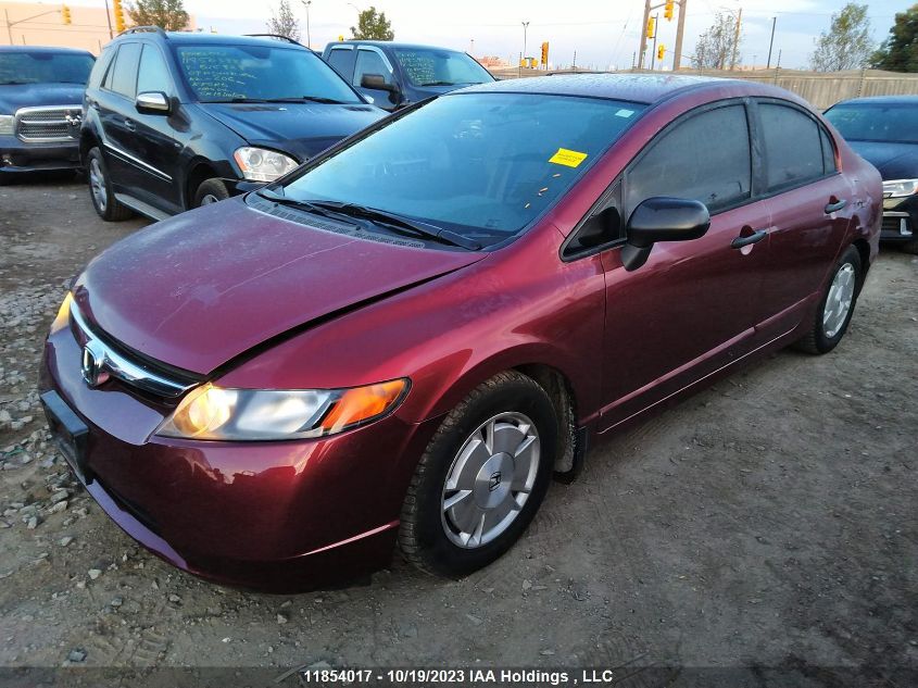 2008 Honda Civic Sdn Dx-G VIN: 2HGFA16438H025443 Lot: 11854017