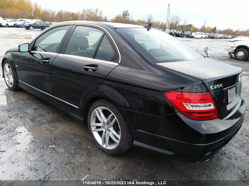 2012 Mercedes-Benz C-Class C 250 VIN: WDDGF4HB7CA633481 Lot: 11854019