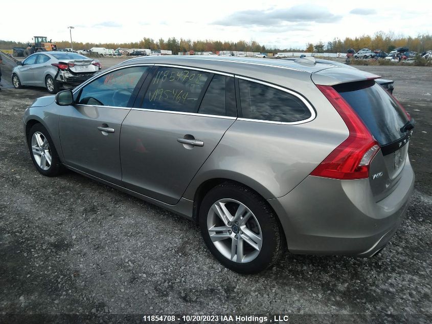 2015 Volvo V60 T5 VIN: YV1612SC6F1195464 Lot: 39227217