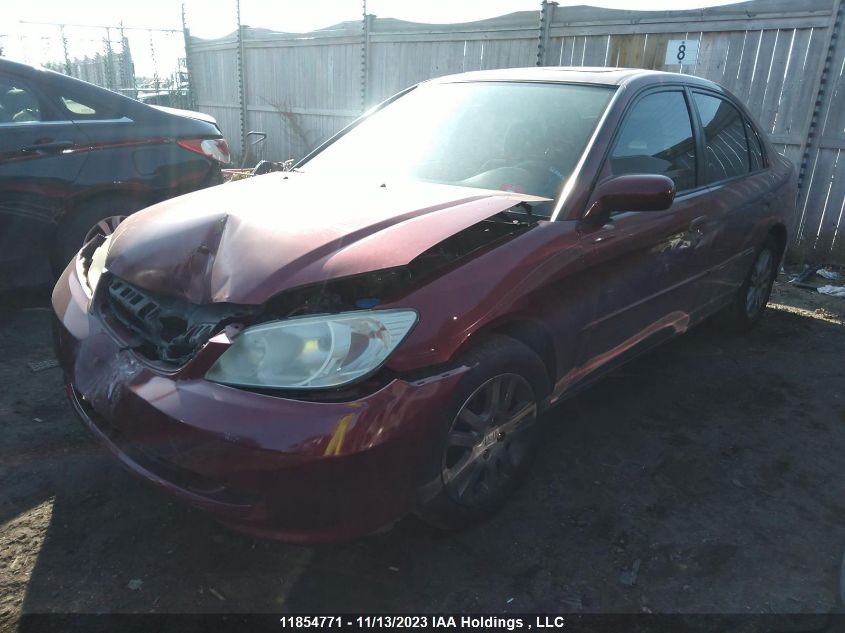 2005 Honda Civic Sdn Si VIN: 2HGES16885H002831 Lot: 11854771