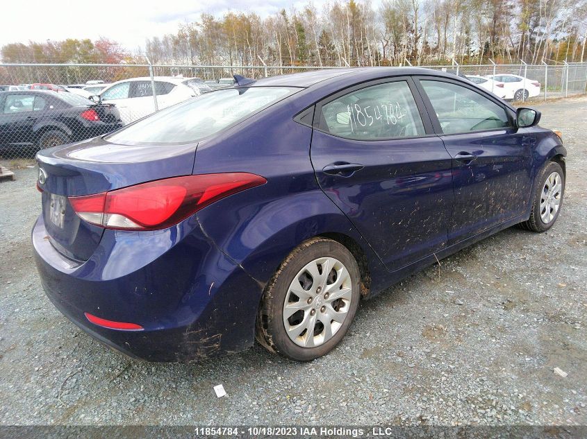 2014 Hyundai Elantra Gl VIN: 5NPDH4AE2EH511361 Lot: 11854784