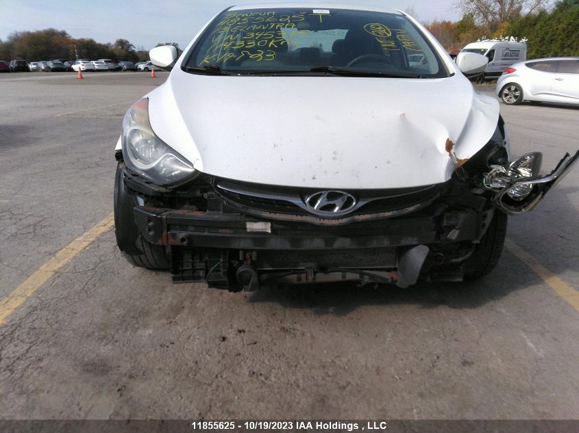 2013 Hyundai Elantra Gl VIN: 5NPDH4AEXDH345315 Lot: 11855625