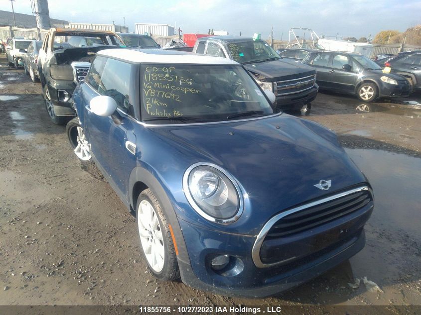 2016 Mini Cooper Hardtop VIN: WMWXP5C56G3B77692 Lot: 11855756