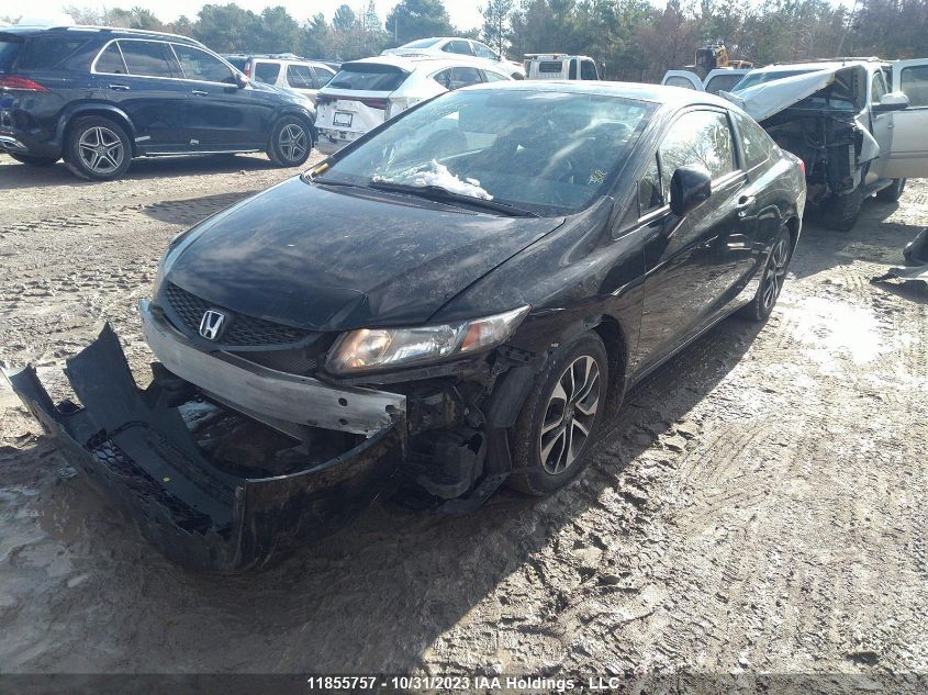 2013 Honda Civic Cpe Lx VIN: 2HGFG3B59DH001957 Lot: 11855757