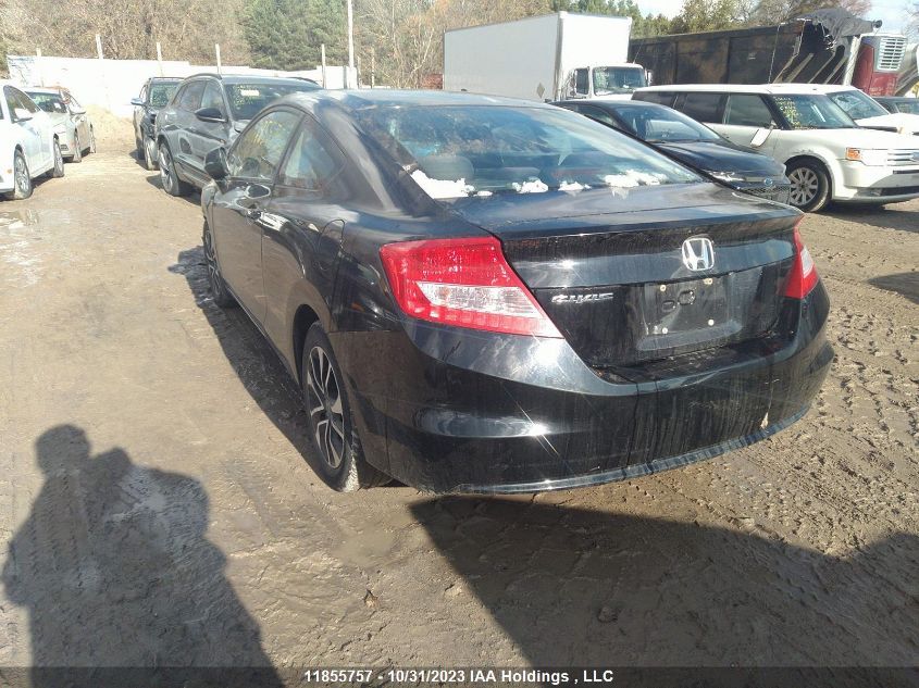 2013 Honda Civic Cpe Lx VIN: 2HGFG3B59DH001957 Lot: 11855757