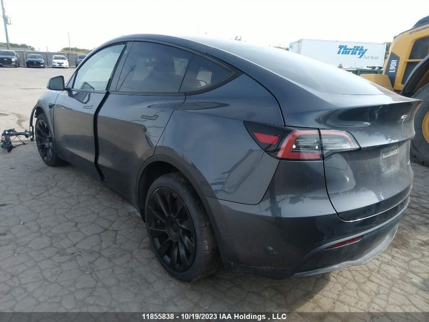 2022 Tesla Model Y Long Range VIN: 7SAYGDEE3NF464406 Lot: 11855838