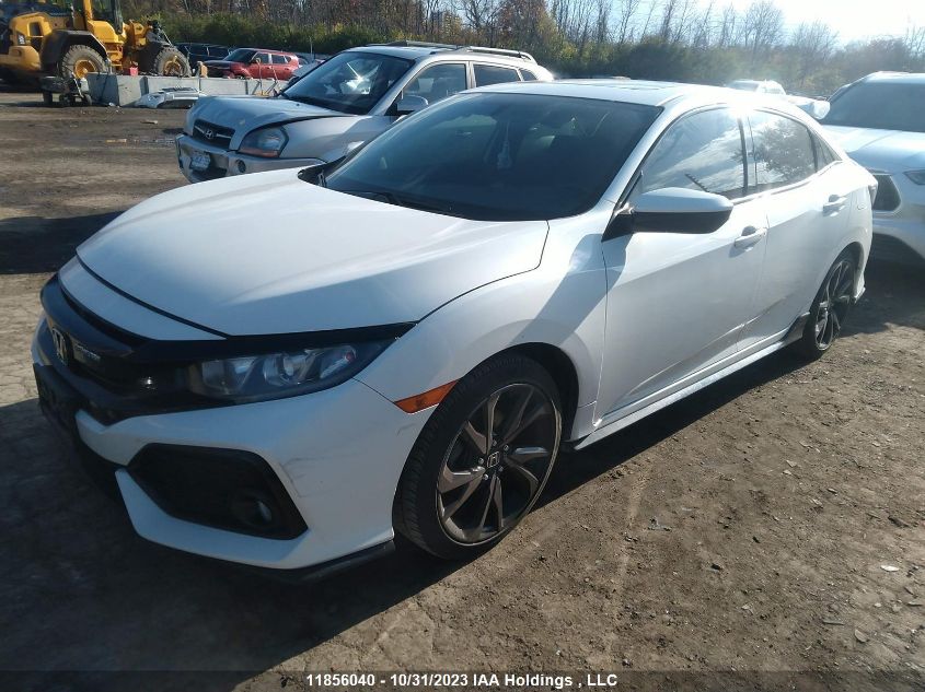 2018 Honda Civic Hatchback Sport VIN: SHHFK7G45JU304366 Lot: 11856040