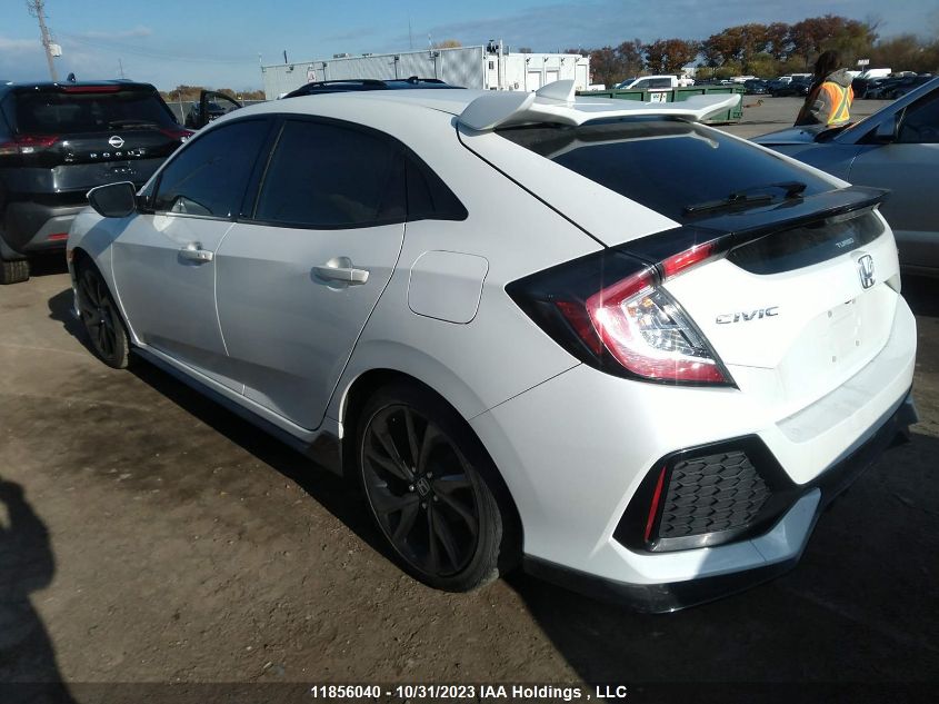 2018 Honda Civic Hatchback Sport VIN: SHHFK7G45JU304366 Lot: 11856040