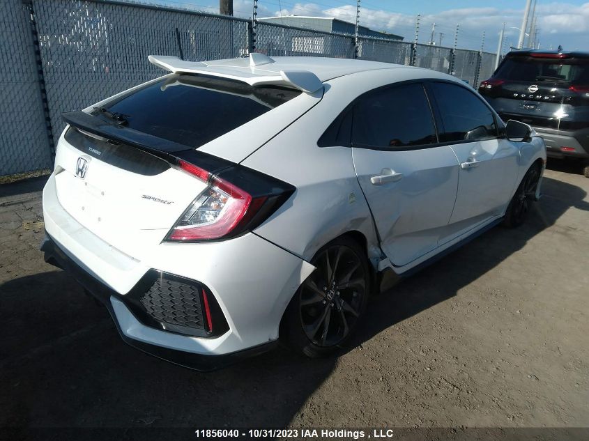 2018 Honda Civic Hatchback Sport VIN: SHHFK7G45JU304366 Lot: 11856040