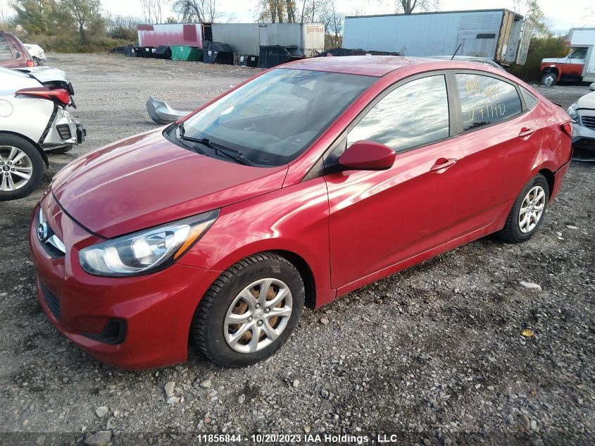 2014 Hyundai Accent Gl VIN: KMHCT4AE2EU771982 Lot: 11856844