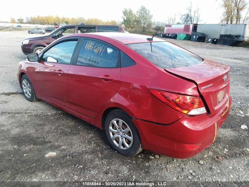 2014 Hyundai Accent Gl VIN: KMHCT4AE2EU771982 Lot: 11856844