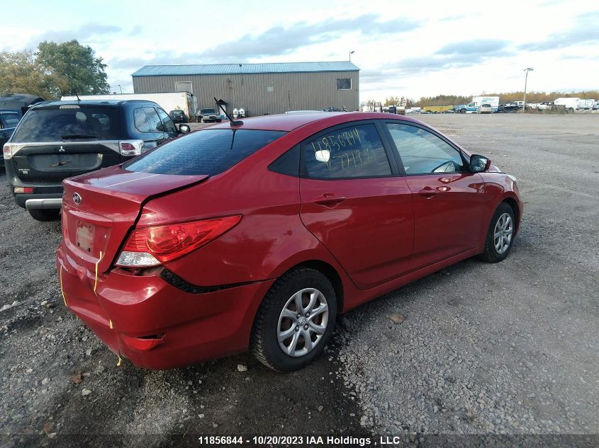 2014 Hyundai Accent Gl VIN: KMHCT4AE2EU771982 Lot: 11856844