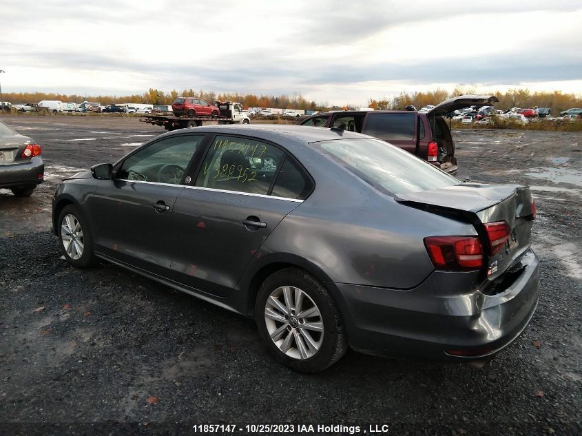 2017 Volkswagen Jetta Sedan Wolfsburg Edition VIN: 3VWDB7AJ6HM388952 Lot: 11857147