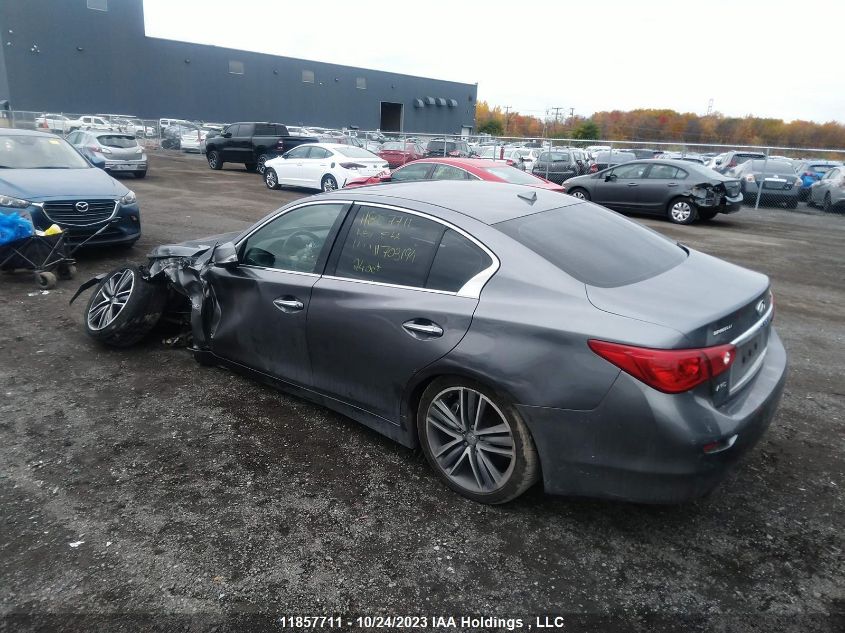 2014 Infiniti Q50 Premium/Sport VIN: JN1BV7AR9EM703194 Lot: 11857711