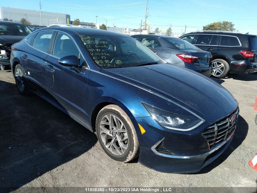 2021 Hyundai Sonata Preferred VIN: 5NPEG4JA2MH115336 Lot: 11858380