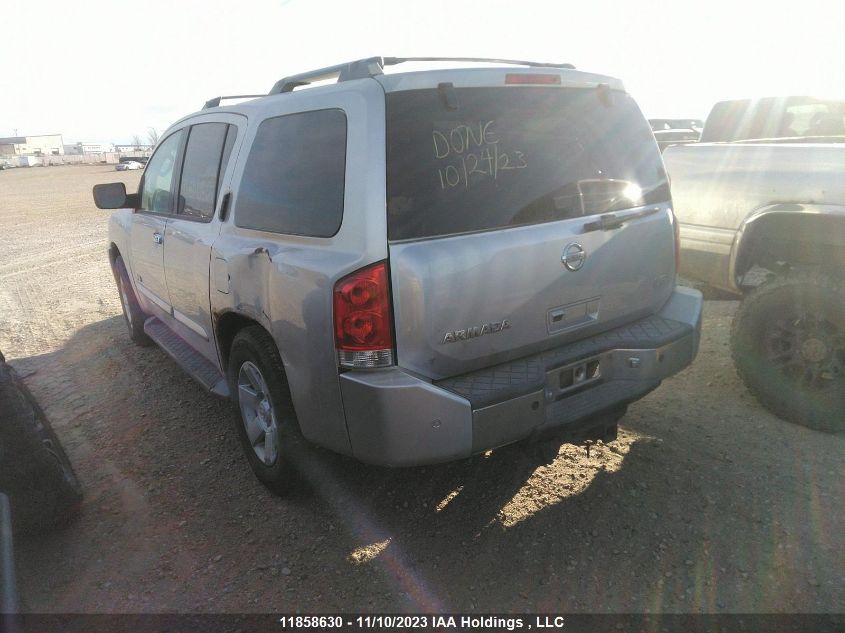 2005 Nissan Armada Se/Se Off-Road/Le VIN: 5N1AA08B05N700131 Lot: 11858630