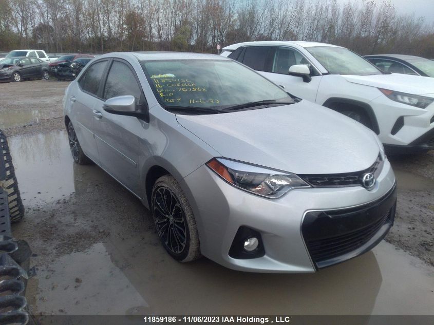 2016 Toyota Corolla Ce/S/Le VIN: 2T1BURHE2GC707568 Lot: 11859186