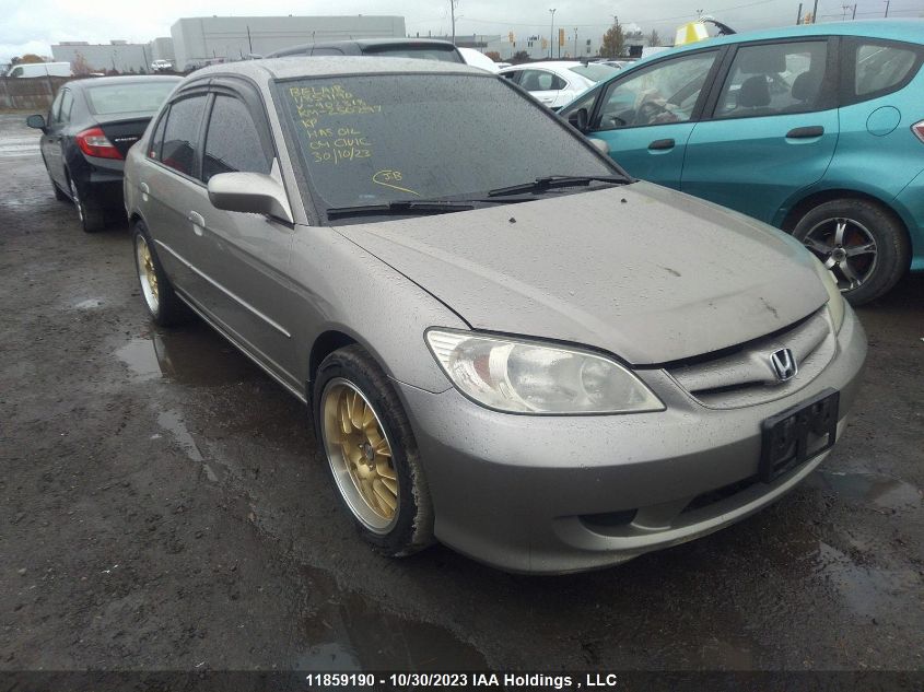 2004 Honda Civic VIN: 2HGES16684H902318 Lot: 11859190